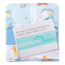 Set 3 Piezas Tutitos Suavecitos Bambino Animales Celeste