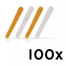 Lixa Para Unha De Madeira Com 100 Uni Uso Profissional