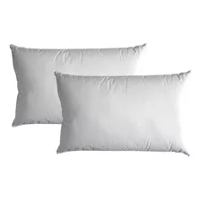 Pack X2 Almohada Pluma Duvet Pierre Cardin Algodon 45x65 Cm