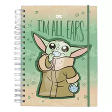 Caderno Smart Colegial Baby Yoda C/fls Tira E Põe - Dac