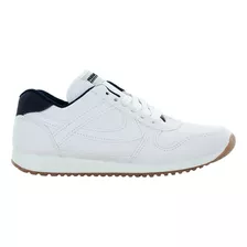 Panam Tenis Escolar Similpiel Blanco Marino Niño 81723