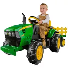 Peg Perego John Deere Ground Force Tractor Con Remolque