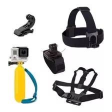 Kit Gopro Suporte Peito Cabeça Bastão Flutuante Luva Mão