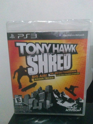 Juego Tony Hawk Shred Ps3 Totalmente Nuevo (solo El Juego)