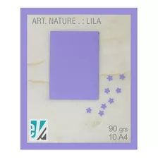 Art Nature : Pack X 10 Hojas A4 De 90 Gr : Color Lila 
