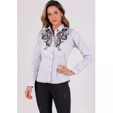 Camisa Com Bordado Industrial Perfect Way - P Veste 36/38