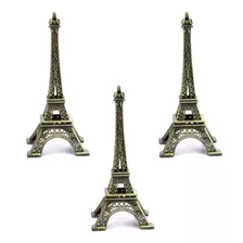 Kit 3 Torres Eiffel De París 18cm De Metal Torre Ifel 