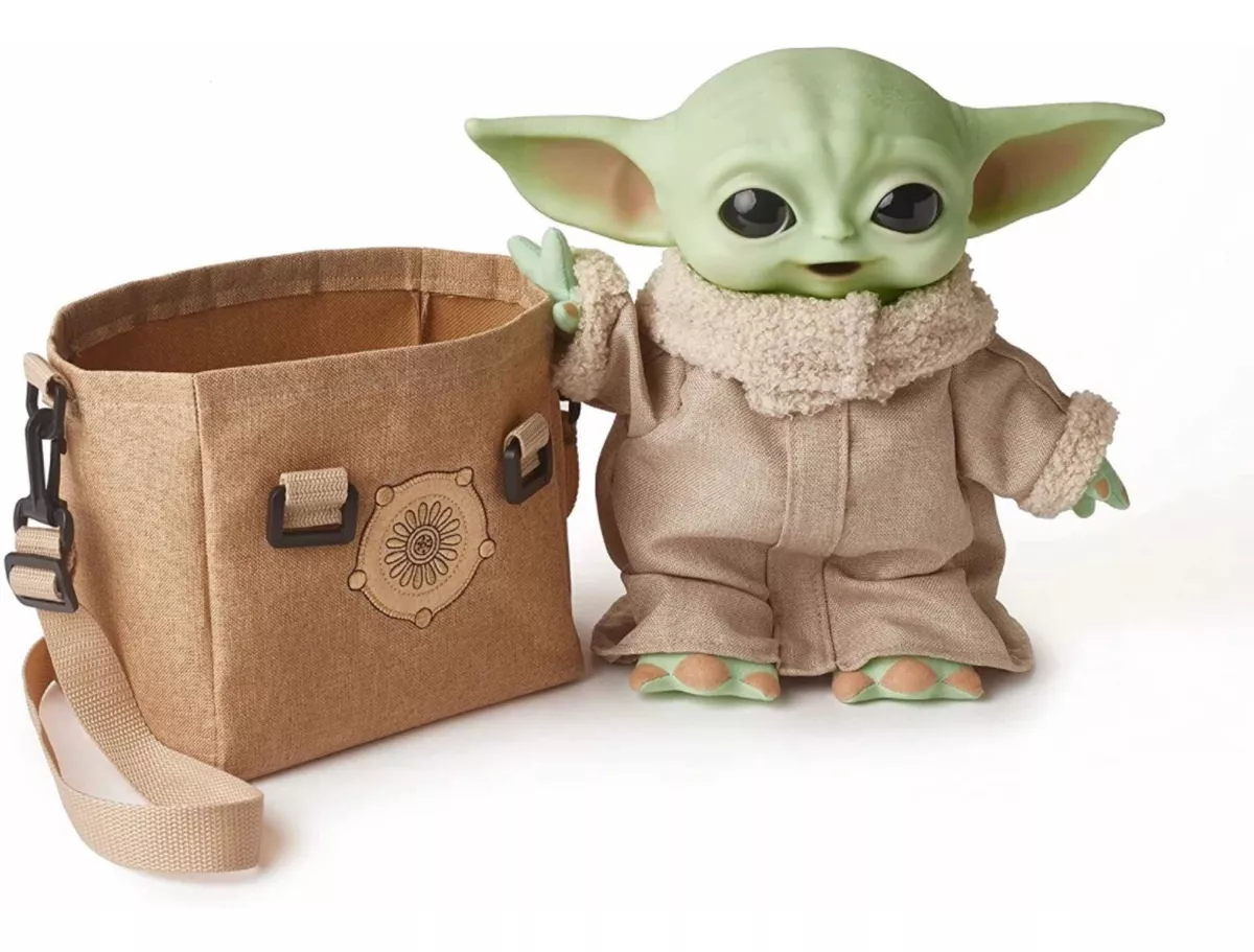 Peluche Mandalorian Grogu Baby Yoda 28 Cm Sonidos Star Wars