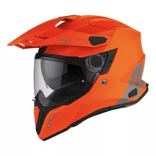 Casco Para Moto Airoh Original Commander Color Naranja Fluo