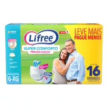 Fralda Calça Lifree S Conforto G/xg 16 Unidades