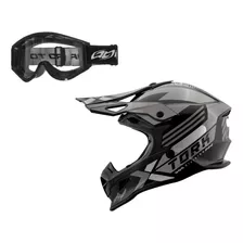 Kit Motocross Capacete Trilha Next + Oculos 788 Lançamento