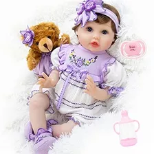 Aori Reborn Baby Dolls 22 Pulgadas Lifelke Baby Girl Doll En