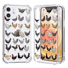 Funda Compatible Con iPhone 11 Pro Max Diseño De Gallinas