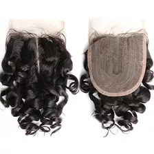 Top Closure Cabelo Humano Cacheado 4x4 25cm