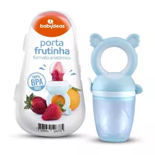 Porta Frutinhas Em Silicone Babydeas ® Azul Livre De Bpa