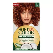 Kit Tinta Wella Professionals Soft Color Tinte De Cabello Tono 64 Cobre Oscuro Para Cabello