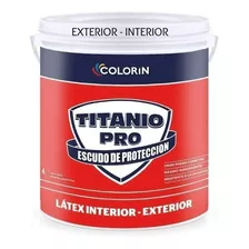 Latex Interior Exterior Titanio Colorin 20l Pintureri Yanina