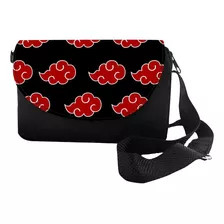 Bolsa Naruto Akatsuki Lateral Ombro Necessaire, Sling Bag