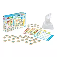 Jogo Infantil Bingo Letras Educativo Pedagógico Madeira Mdf