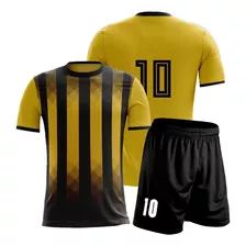 Conjunto Camiseta Premium + Short Numerado Hombre Futbol 