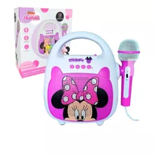 Parlante Portátil Bluetooth Karaoke Divertida Minnie Mouse 