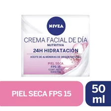 Crema Facial Hidratante Intensiva Nivea Día Spf15 50ml Tipo De Piel Seca