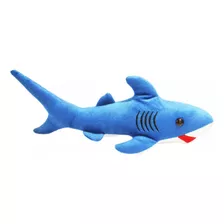 Bicho De Pelúcia Fundo Do Mar Tubarão Azul Realista