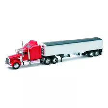 Kenworth W900 Granos - New Ray Escala 1:32 Color Rojo