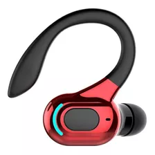 Bluetooth 5,2, Auriculares Inalámbricos Con Gancho-rojos