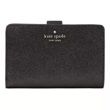 Kate Spade Wallets Para Mujer Shimmy Glitter Wallet (negro)