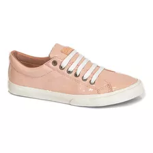 Zapatilla Mujer Urbana Moda Charol Canvas Lucan Vulcanizado