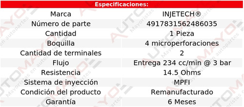 1- Inyector Combustible Injetech G Cherokee V8 5.7l 05-08 Foto 4