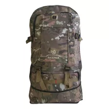 Mochila Pesca Camping Camuflada Grande 4 Bolsos 