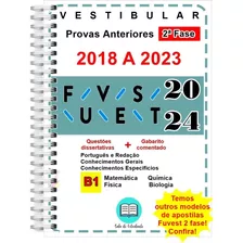 Fuvest 2 Fase Biológicas 2018 A 2023 + Gabarito Comentado