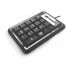 Teclado Numérico De Pc Mini Calculadora Usb C/ Fio 19 Teclas Cor De Teclado Preto