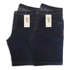 Kit 2 Bermudas Jeans Masculina Extra Grande