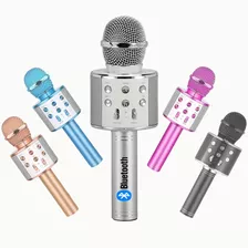Microfone Karaoke Youtuber Microfone Karaoke Grava Reporter Cores Karaoke Omnidirecional Cor Prata