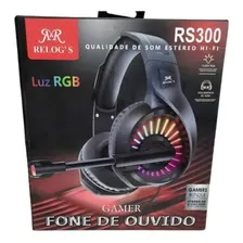 Fone De Ouvido Headset Gamer Com Rgb Rs300 Pc