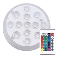 Luminaria Luz Led Flotante 13 Leds Rgb Exterior Con Control