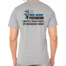 Camiseta Uniformes Limpador De Piscina