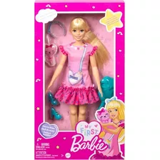 Boneca Minha Primeira Barbie Com Vestidos E Pets Loira