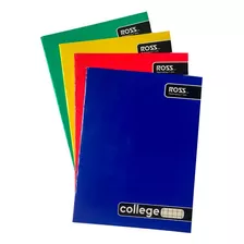 Pack 10 Cuadernos College Ross 7mm 80 Hojas
