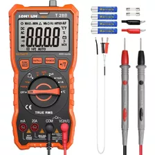 Multímetro Digital Lomvum T28b 6000 Cuentas, Con Pantalla Lc