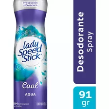 Lady Speed Stick Desodorante En Spray Cool Acqua 91g