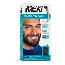 Tinte Just For Men Barba Y Bigote Castaño Negro (b-50)