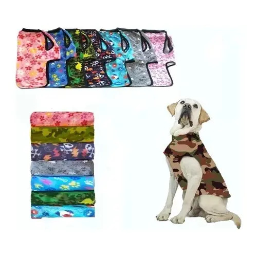 Ropa Capa Buzo Tela Estampado Polar Mascota Talles 9