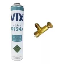 Refil Gás R134 Vix C/ 750gr + Válvula Perfuradora 