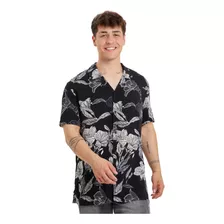 Camisa Hombre Guayabera Negro Fashion's Park