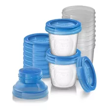 Kit 10 Potes Para Armazenamento Leite Materno Philips Avent