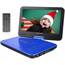 Reproductor De Dvd Portatil 10in Dbpower Mk101 1024p Azul